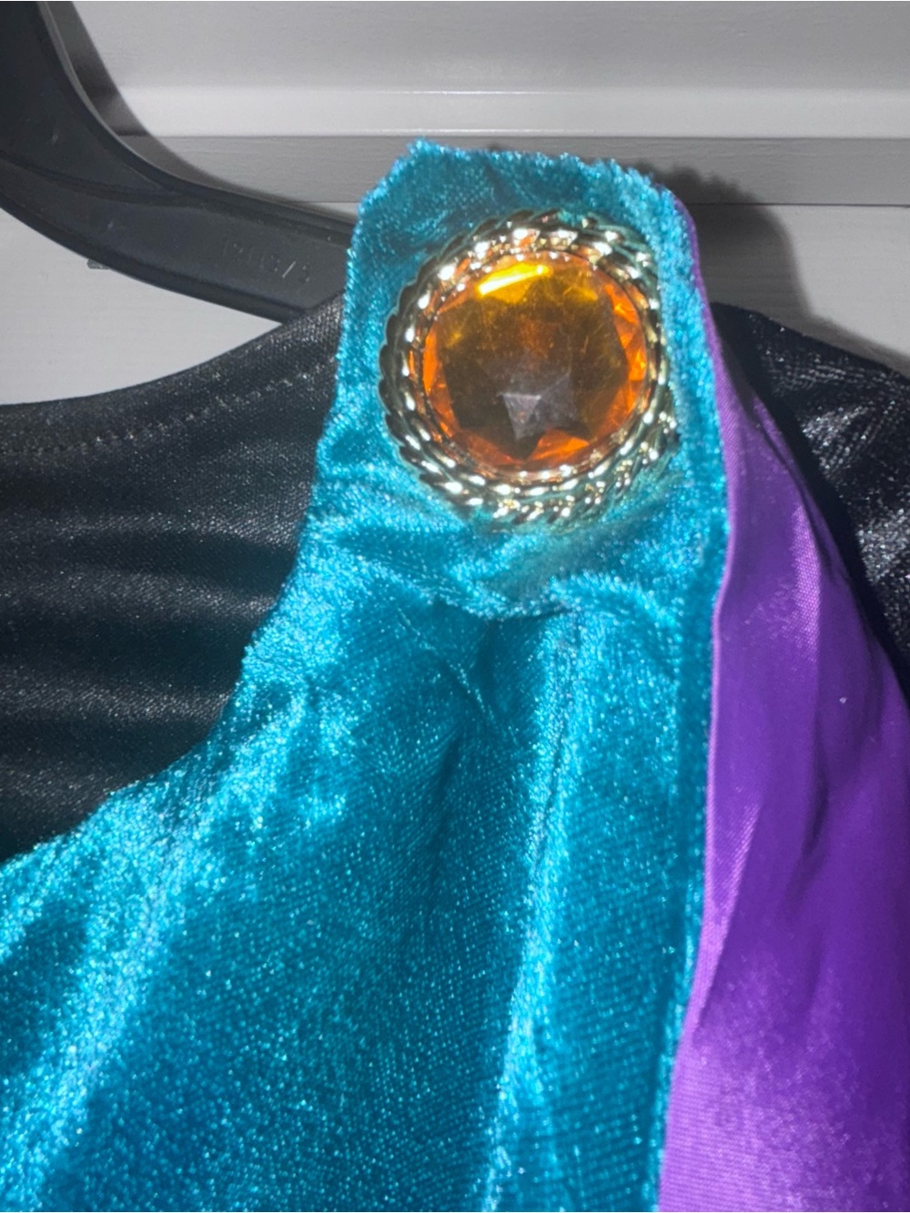 Disney's Queen Anna Frozen in Teal, Black & Purple Princess Dress Up Girls S - Picture 10 of 14